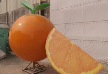 檸檬雕塑，水果仿真擺件，公園廣場(chǎng)雕塑 (11)