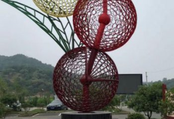 城市楊梅雕塑 風景區彩繪雕塑 抽象擺件