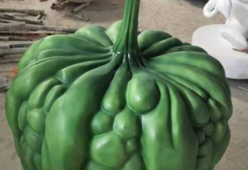 農村黃瓜雕塑 抽象藝術蔬菜雕塑 烤漆瓜果雕塑
