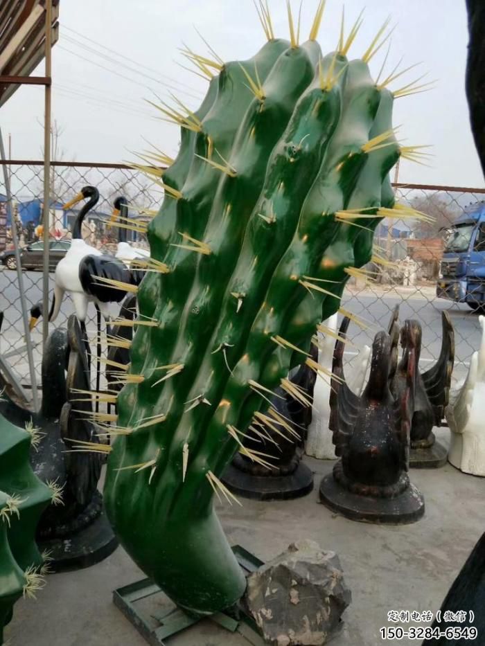草地仙人掌雕塑 現代校園花卉雕塑 大型植物雕塑