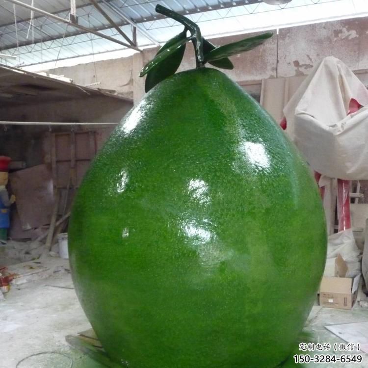 水景柚子雕塑 彩繪果蔬雕塑 現代水果雕塑