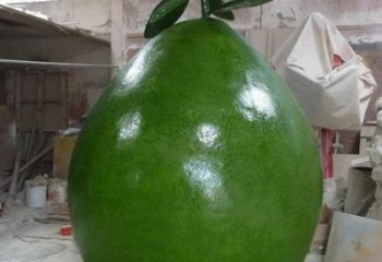 景觀場柚子雕塑 仿真果蔬雕塑 彩繪水果雕塑