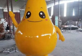 柚子雕塑 仿真現代果蔬雕塑 公園水果雕塑