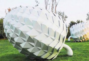 廣場菠蘿雕塑 抽象果蔬雕塑 烤漆水果雕塑