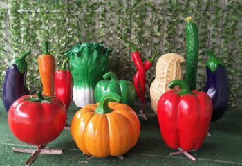 園林青椒雕塑 田間彩繪雕塑 仿真擺件