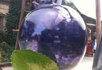 抽象藍莓雕塑 店門口彩繪雕塑 步行街擺件