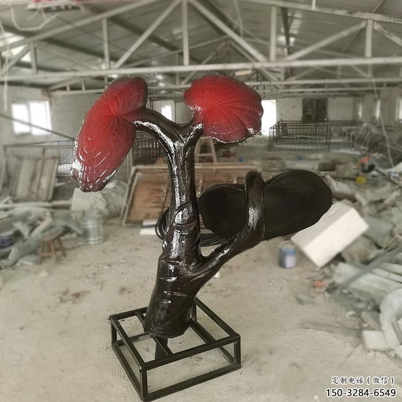 草地靈芝雕塑 現(xiàn)代校園果蔬雕塑 大型植物雕塑