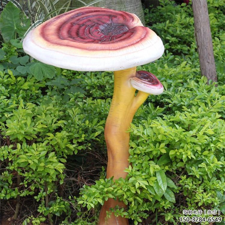 村口靈芝雕塑 啞光果蔬雕塑 公園植物雕塑