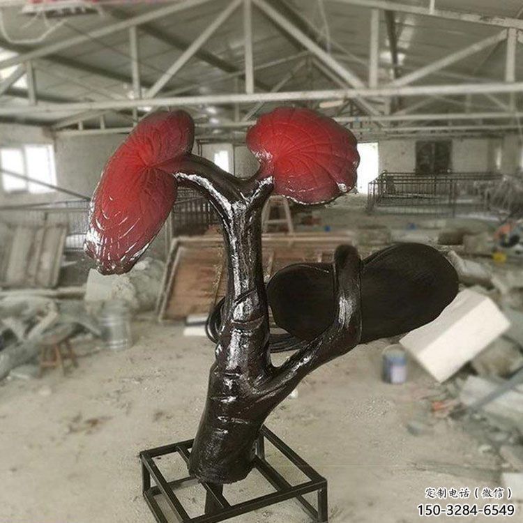 室內(nèi)靈芝雕塑 仿真景觀植物雕塑 大型果蔬雕塑