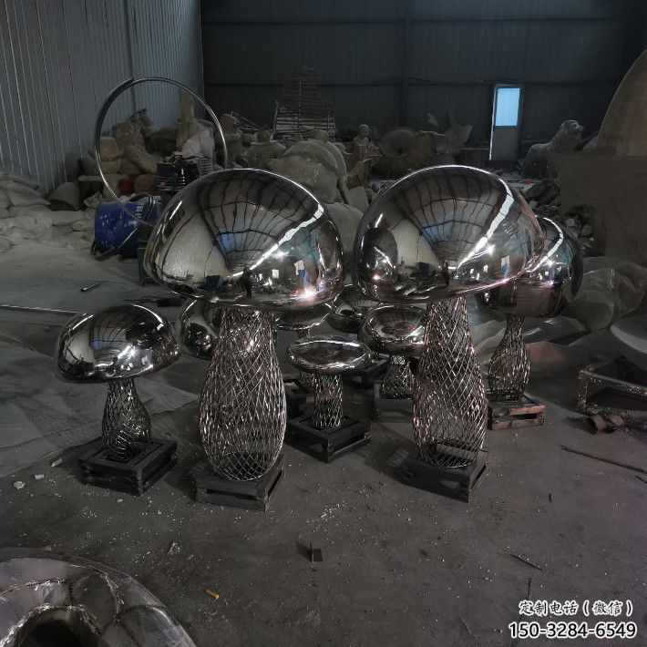 房地產香菇雕塑 現代景觀蔬菜雕塑 幾何果蔬雕塑