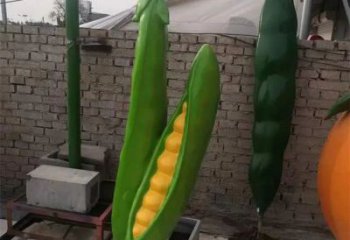 廣場豆角雕塑 公園仿真雕塑 抽象擺件