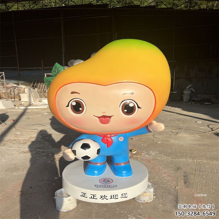 廣場(chǎng)芒果雕塑 抽象果蔬雕塑 烤漆水果雕塑