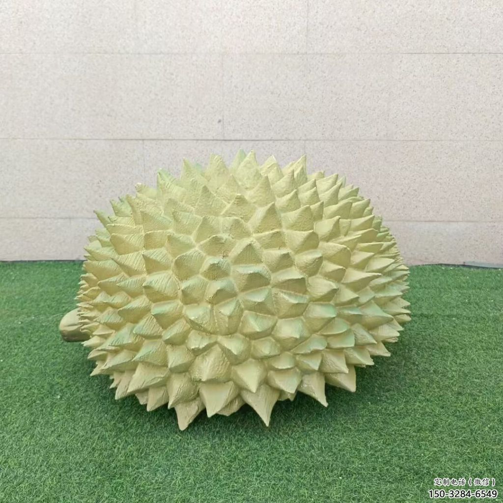 鍛造榴蓮雕塑 懸空餐飲店果蔬雕塑 戶外水果雕塑