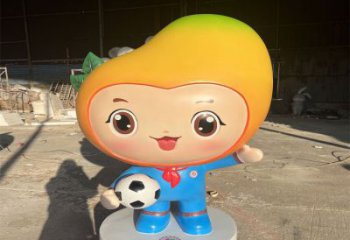 廣場芒果雕塑 抽象果蔬雕塑 烤漆水果雕塑