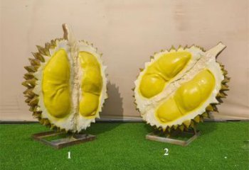 榴蓮雕塑 彩繪果蔬雕塑 現代水果雕塑