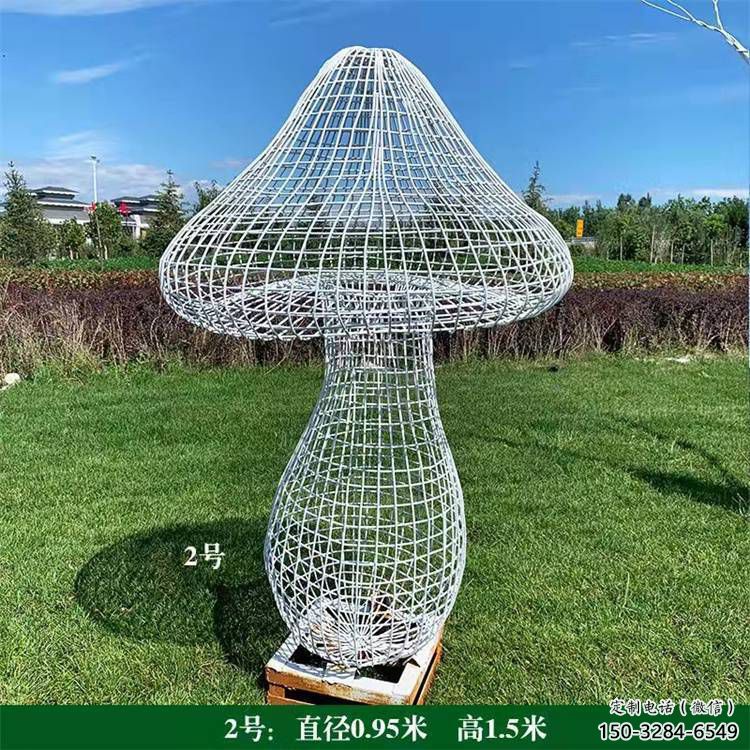 田間蘑菇雕塑 彩繪仿真雕塑 園林擺件