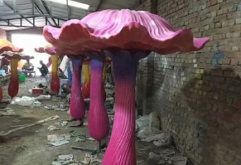 大型蘑菇雕塑 步行街果蔬雕塑 仿真擺件