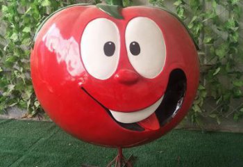 廣場(chǎng)西紅柿雕塑 公園仿真雕塑 抽象擺件