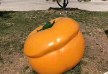 園林柿子雕塑 大型果蔬雕塑 中式水果雕塑