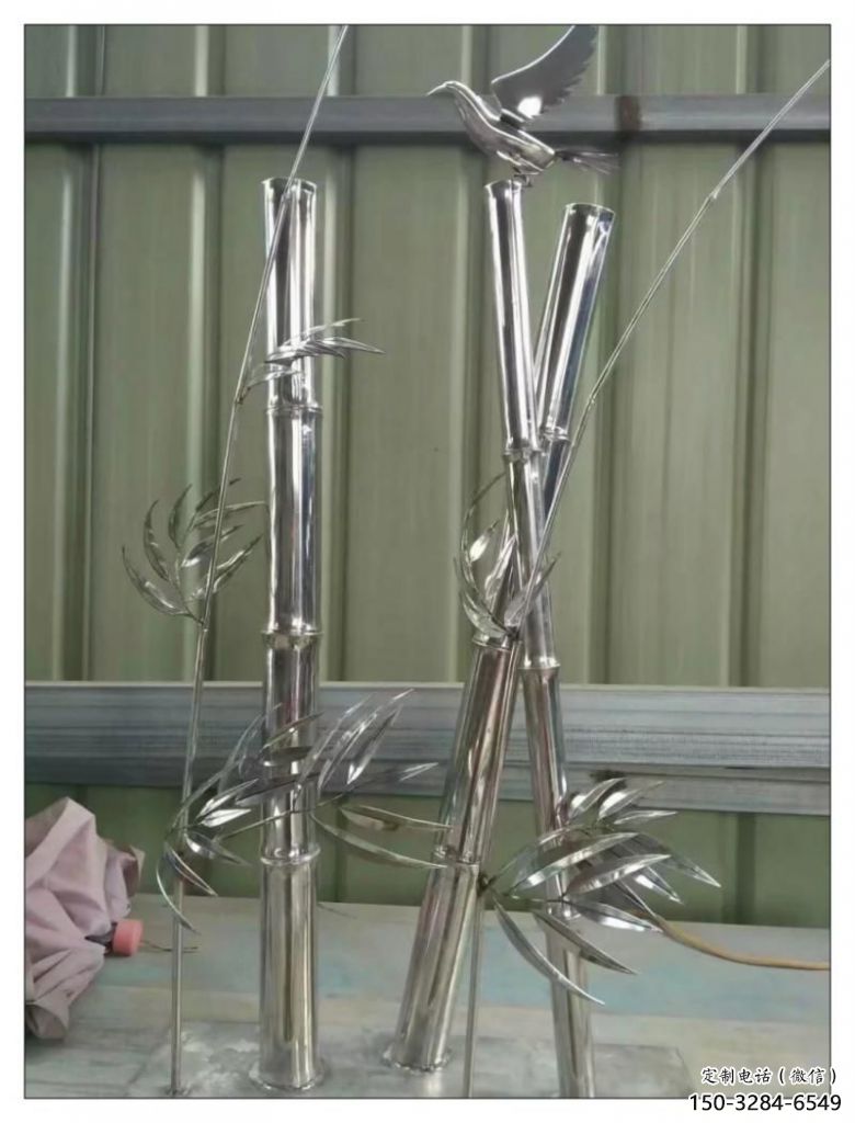 竹子雕塑 景觀校園竹類雕塑 商業街植物雕塑