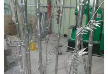 創(chuàng)意竹子雕塑 啞光竹類雕塑 公園植物雕塑