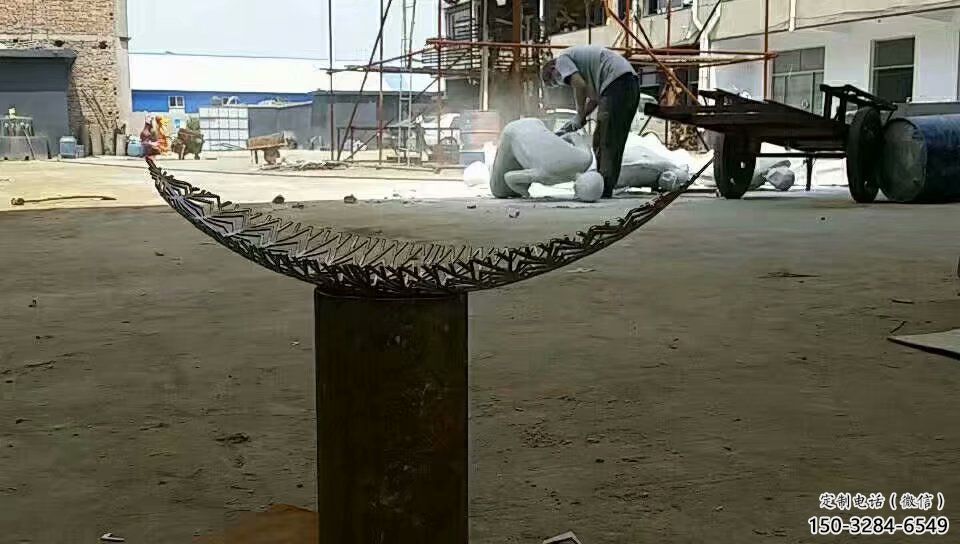 樹葉雕塑 仿真景觀植物雕塑 烤漆花卉雕塑