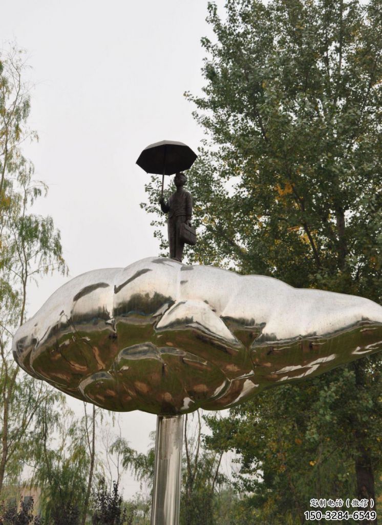 別墅區(qū)荷葉雕塑 大型別墅區(qū)花卉雕塑 剪影植物雕塑