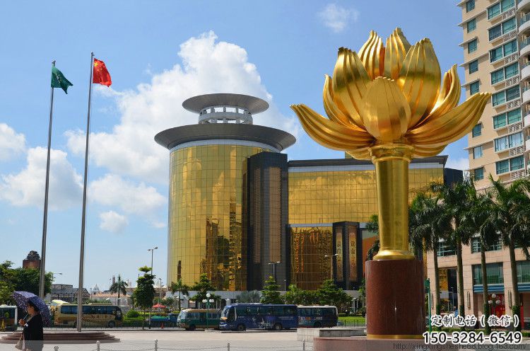 別墅區紫荊花雕塑 大型別墅區花朵雕塑 剪影花卉雕塑