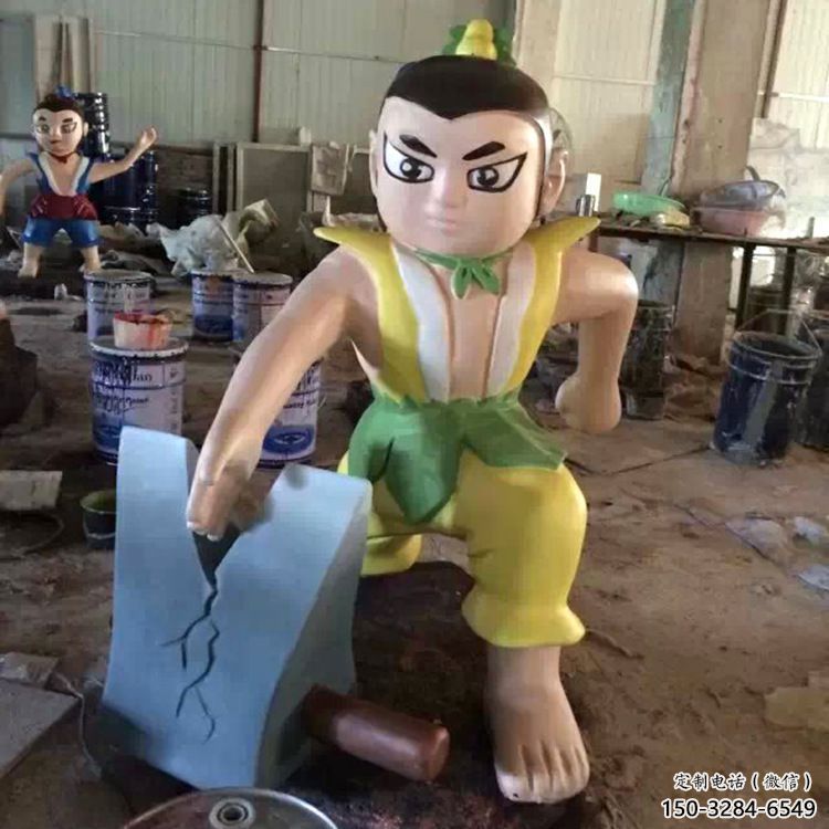 抽象葫蘆娃雕塑廠 店門口彩繪雕塑 步行街擺件