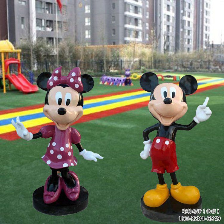 別墅區(qū)米奇雕塑 大型別墅區(qū)動(dòng)漫雕塑 剪影卡通雕塑