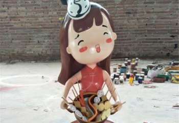 美陳廚師雕塑 異形卡通雕塑 酒店動漫雕塑