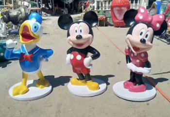 園林米奇雕塑 大型卡通雕塑 中式動(dòng)漫雕塑