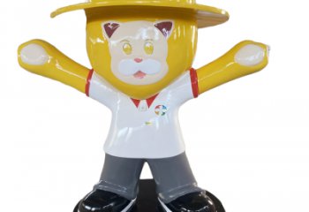 景觀海綿寶寶雕塑 烤漆大型卡通雕塑 酒店動漫雕塑