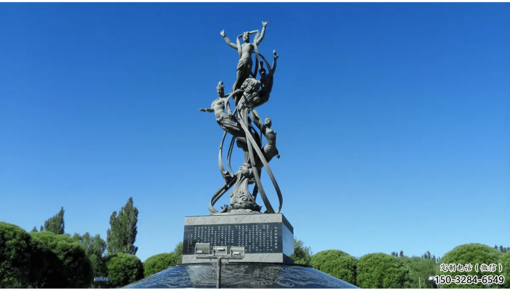 彩繪仕女雕塑 大型城市雕塑 商業(yè)街擺件