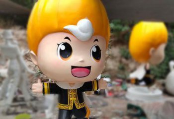 田間娃娃雕塑 彩繪動漫雕塑 園林擺件