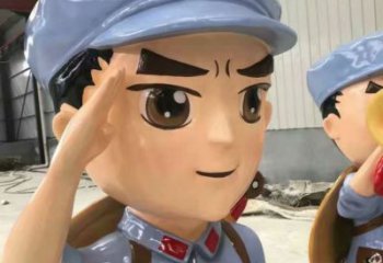 園林紅軍雕塑 大型革命雕塑 中式抗戰(zhàn)雕