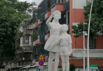 抽象少先隊(duì)員雕塑 店門口彩繪雕塑 學(xué)校擺件