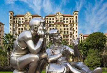 商場(chǎng)少先隊(duì)員雕塑 學(xué)生雕塑 學(xué)校小品