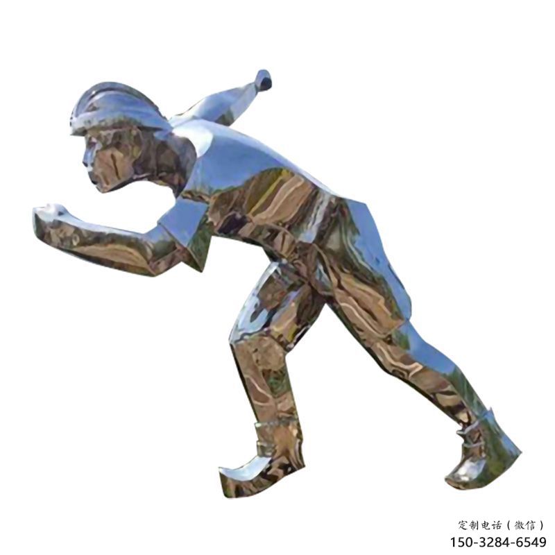 街頭工人雕塑 大型別墅區(qū)民俗雕塑 鋼管勞動雕塑