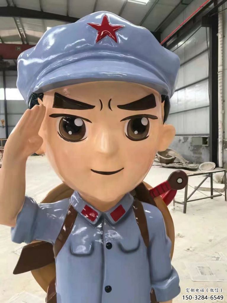 大型商場(chǎng)交警雕塑 仿真軍人果雕塑 鏡面士兵雕塑