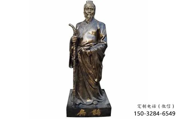 青銅扁鵲雕塑 歐式步行街名醫(yī)雕塑 大型商場藥王雕塑