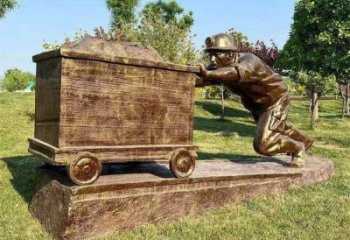 草地工人雕塑 現代校園民俗雕塑 大型勞動雕塑