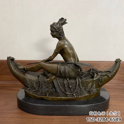抽象女人雕塑 鑄銅女性雕塑 室內歐式雕塑