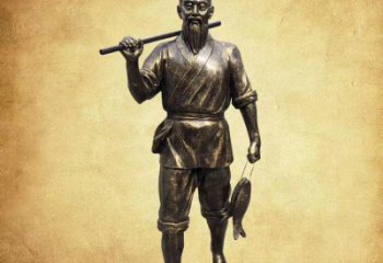 售樓處漁民雕塑廠家 商業(yè)街雕塑 民俗擺件