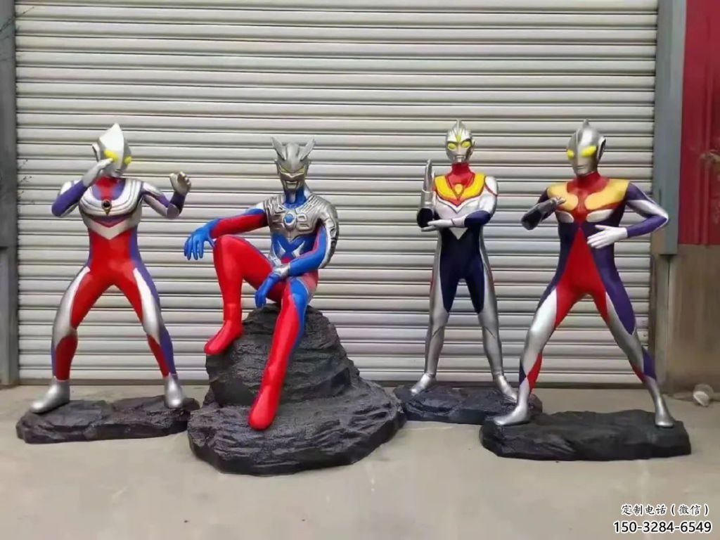 廣場(chǎng)奧特曼雕塑 公園卡通雕塑 抽象擺件