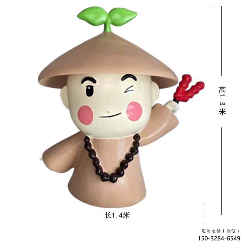 鑄銅小和尚雕塑 異形兒童雕塑蔬 農村肖像雕塑