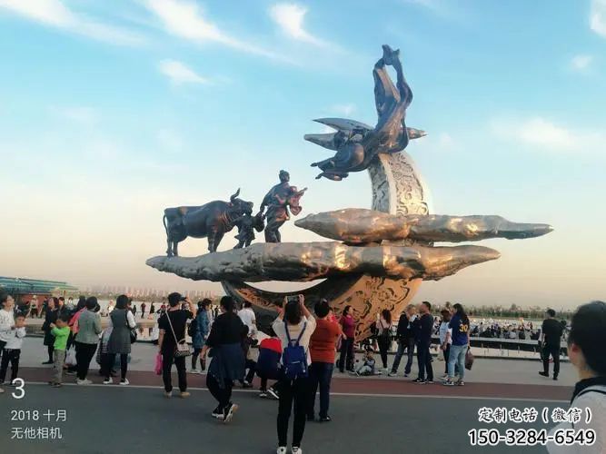大型牛郎織女雕塑 鍛造神話雕塑 房地產(chǎn)雕塑