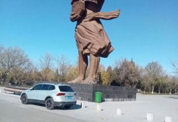 景觀皇帝雕塑 烤漆大型古代雕塑 酒店雕塑