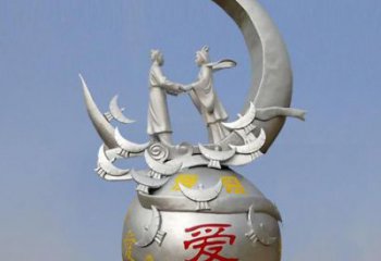 牛郎織女雕塑制作廠家，神話人物，古代人物小品