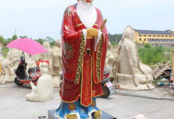 現代月老雕塑 大型別墅區擺件 烤漆神話雕塑